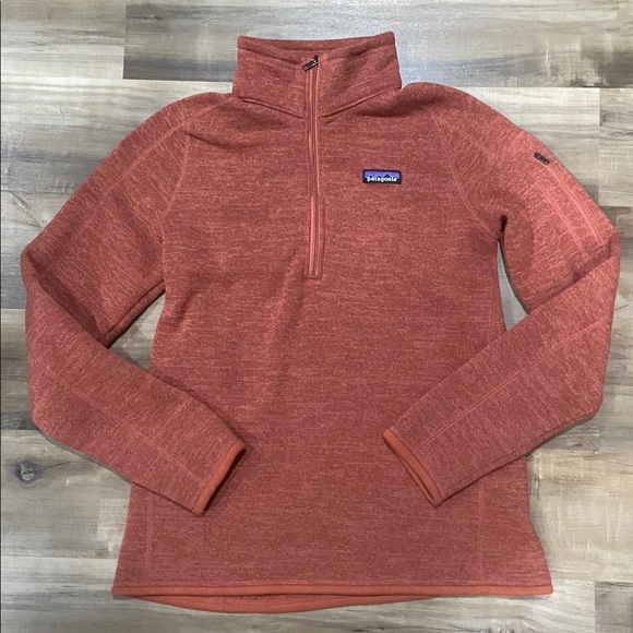 Patagonia Heathered Rust Quarter-Zip Pullover - Picture 2 of 11
